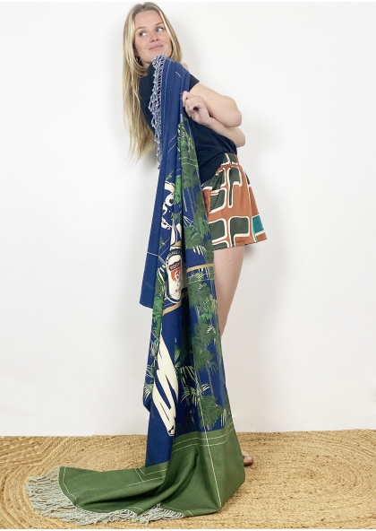 FOUTA - DRAP DE PLAGE ROUTE 66 2