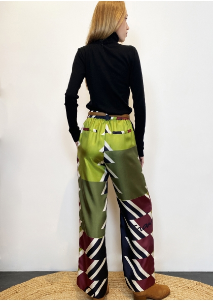 Pantalon en soie - Graphik... 2