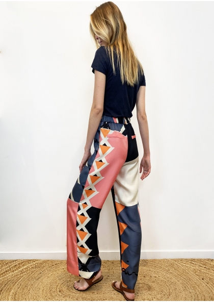 Pantalon en soie - Graphik... 2