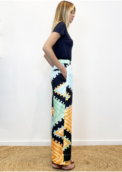 Pantalon en soie - JACQUARD 2
