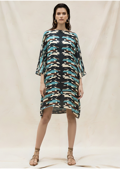 Silk short dress - Illusions 2