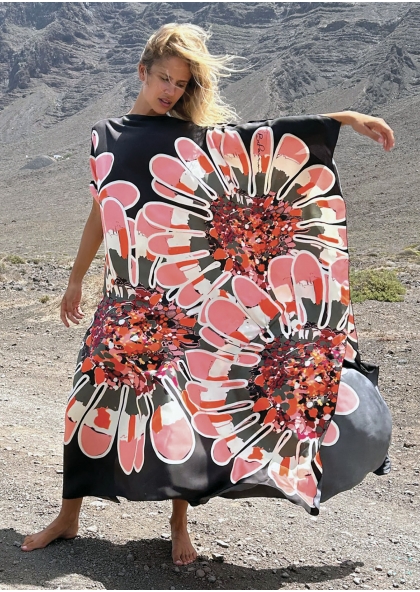 Caftan - Fleurs poudre