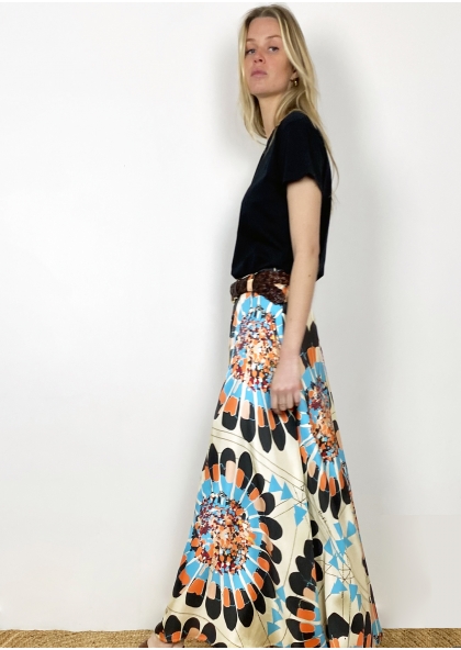 Jupe en soie - FLOWERS