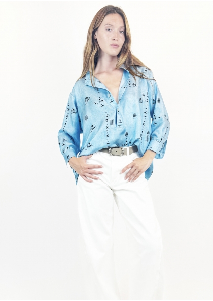 Chemise Blues Cactus