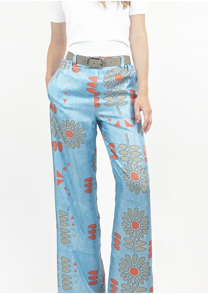 Pantalon Flower Denim