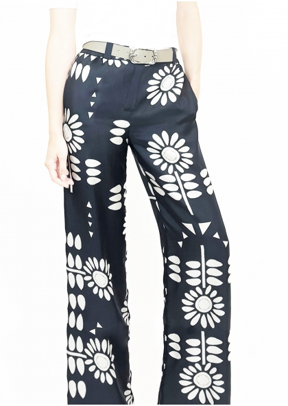 Pantalon Flower Carbone