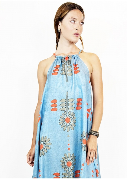 Sundress Flower Denim 2