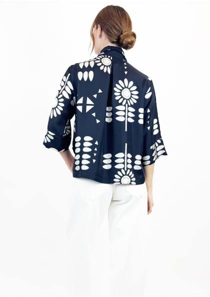 Chemise soie col 70 Flower... 2