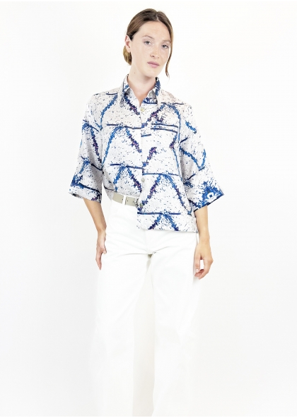 Chemise soie col 70 SILLONS 2