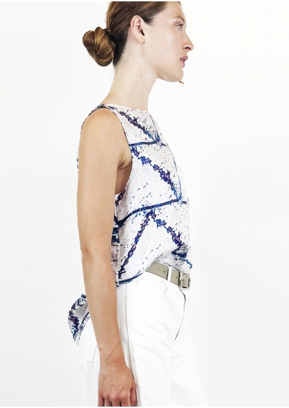 Top en soie SILLONS 2