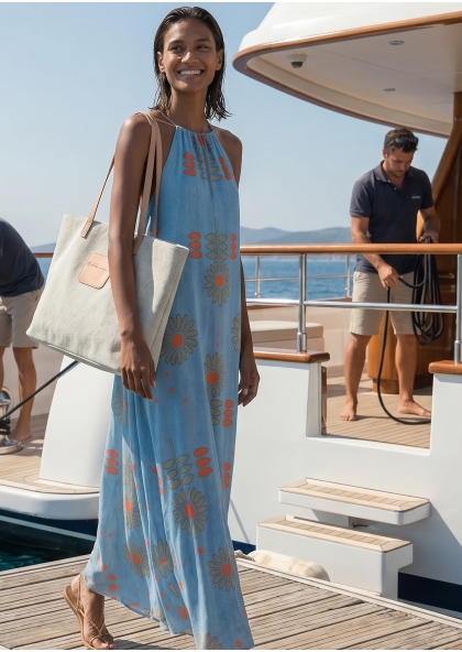 Sundress Flower Denim