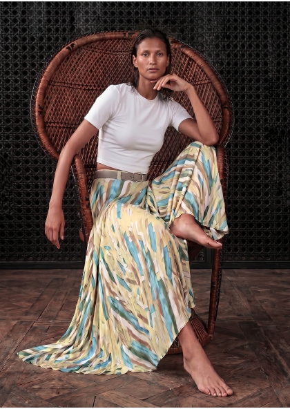 Jupe en soie - JEU D'ILLUSIONS