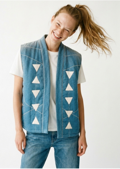 Gilet AZTEQUE BLEU