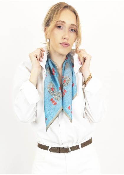Bandana 70 FLOWER DENIM 2