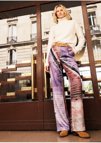 Pantalon en soie - PARIS...